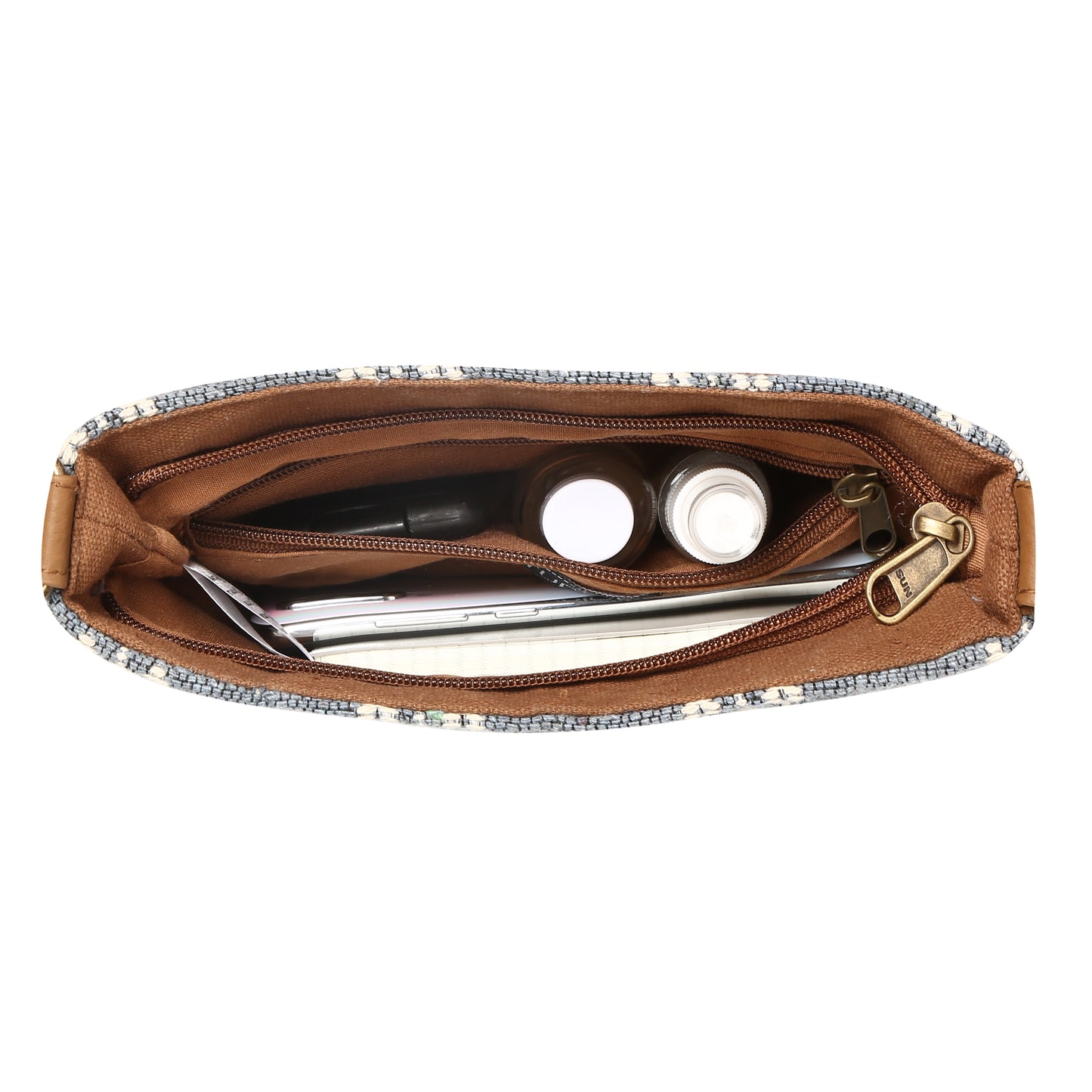 Women's Crossbody Cedar Gray Boho Print w/Tassel