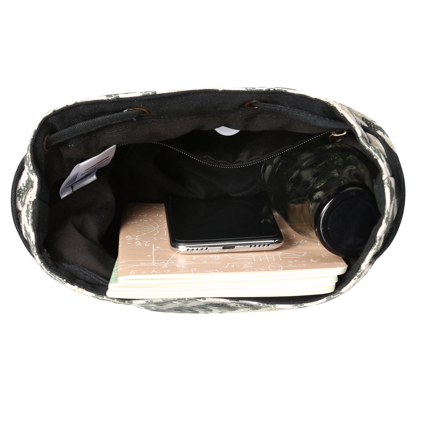 Women's Crossbody Black and White Diamond Print