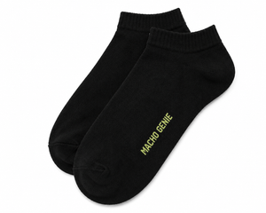 Macho Genie Men’s Black Ankle Length Socks