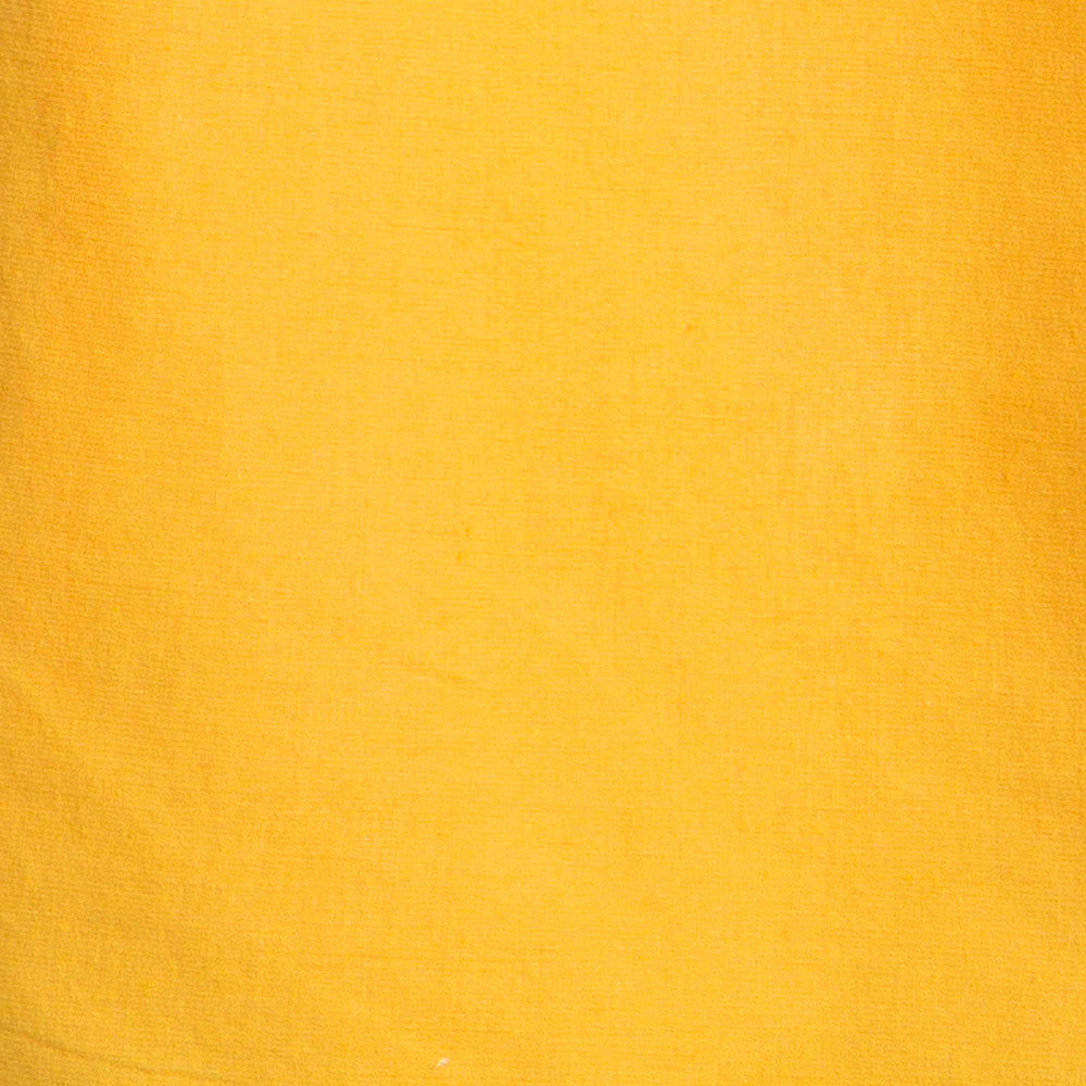 MOHR Women's Dark Yellow Sleeveless Dress with Pleated Neckline åäÌÝÌÕ Detail