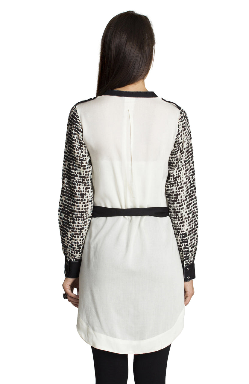 MOHR Women's Tunic Shirt with Printed Sleeves Ì´Ì_ÌÎÌÌÎÌ¥ Back