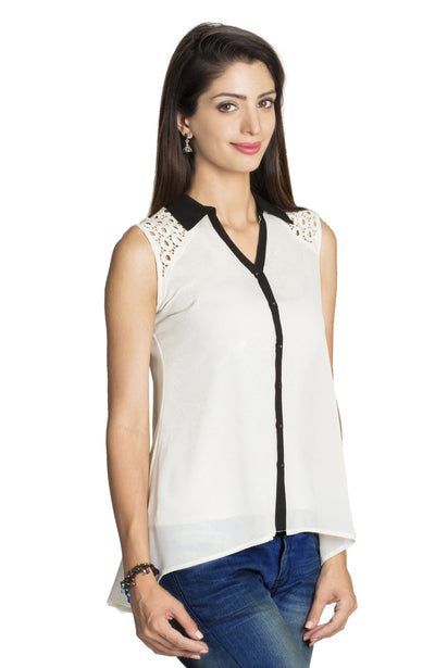 MOHR Women's Shirt with Lace Embellishment Ì´Ì_ÌÎÌÌÎÌ¥ Side
