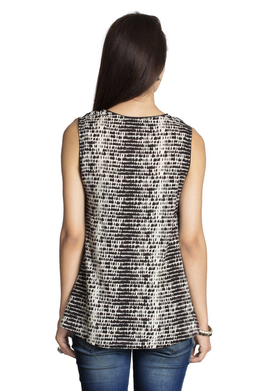 MOHR Women's Sleeveless Printed Tunic Shirt Ì´Ì_ÌÎÌÌÎÌ¥ Back