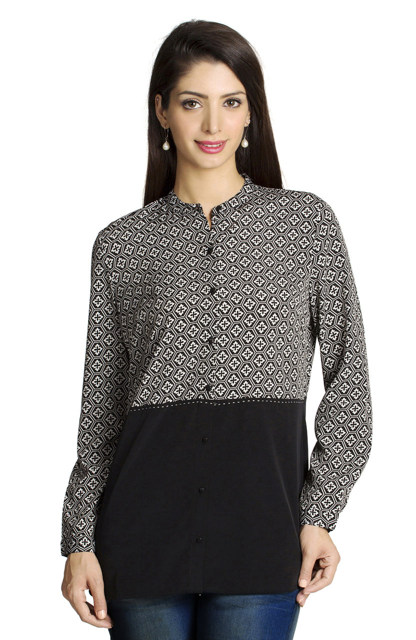 MOHR Women's Printed and Solid Shirt Ì´Ì_ÌÎÌÌÎÌ¥ Front
