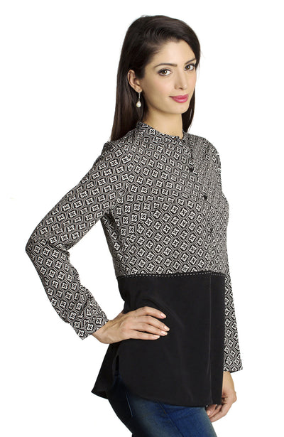MOHR Women's Printed and Solid Shirt Ì´Ì_ÌÎÌÌÎÌ¥ Side