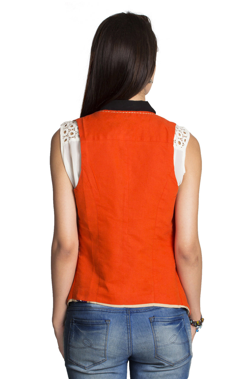 MOHR Women's Beige Reversible Vest åäÌÝÌÕ Back