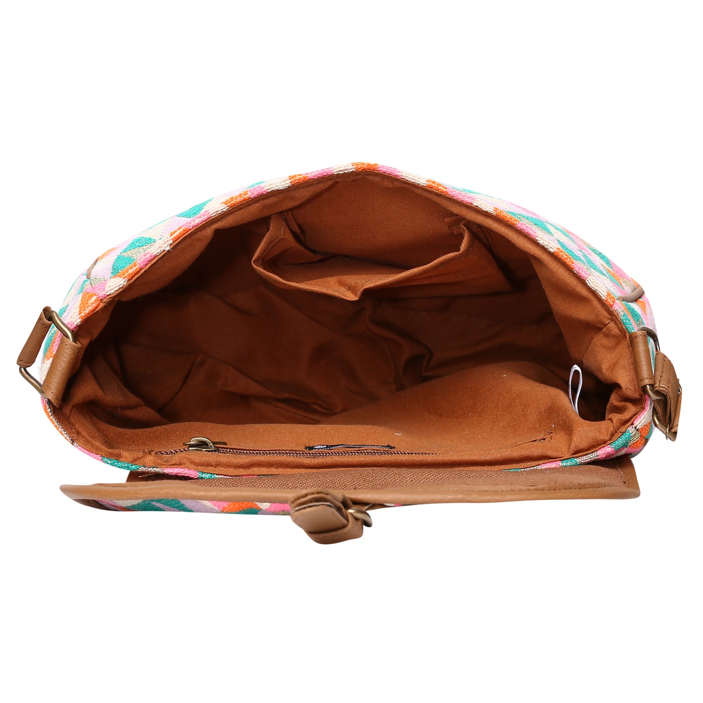 Bohemian Aztec Print Handbag | Open View