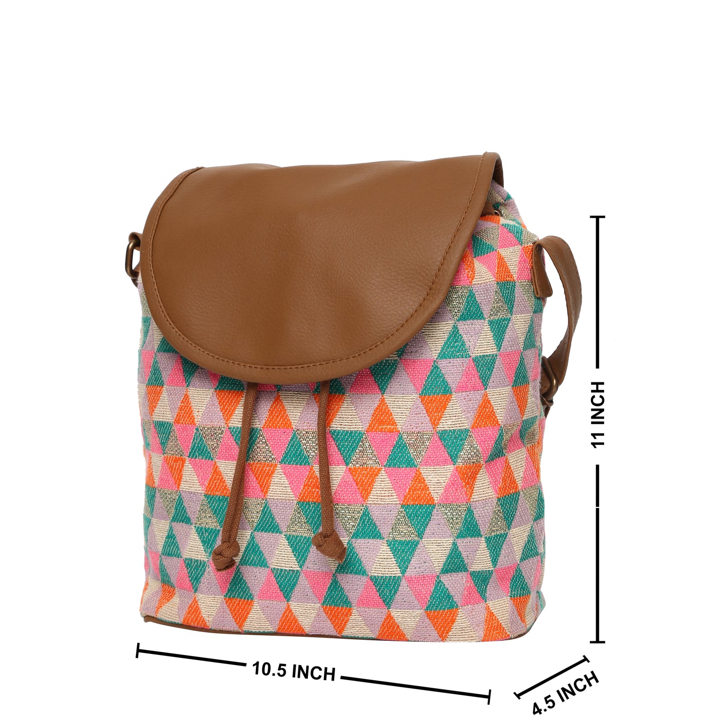 Women's Crossbody Multicolored Diamond Print