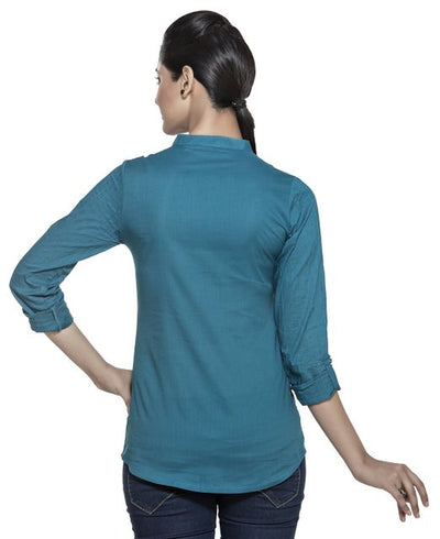 Teal Blue Back