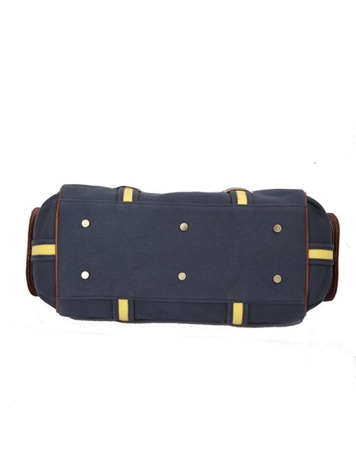 Ivory Tag Getaway Canvas & Leather Duffel Bag ÛÒ Bottom