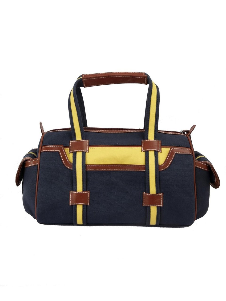 Ivory Tag Getaway Canvas & Leather Duffel Bag ÛÒ Back