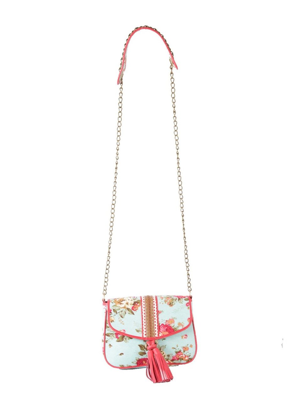 Ivory Tag Lacy Turq Crossbody Bag ÛÒ Front