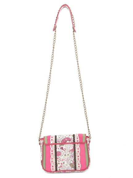 Ivory Tag Paisley Pink Crossbody Bag ÛÒ Back