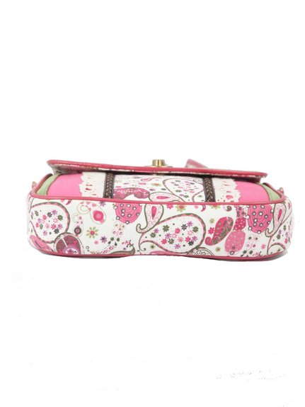 Ivory Tag Paisley Pink Crossbody Bag ÛÒ Bottom