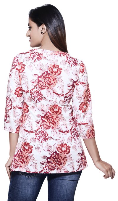 Akkriti Women's Allover Printed Kurti ÌÎÌ_Ì´åÇÌÎÌ__ÌÎÌ_ÌÎ_ÌÎÌ_Ì´åÌÎÌ_ÌÎ_ÌÎÌ_Ì´å« Back