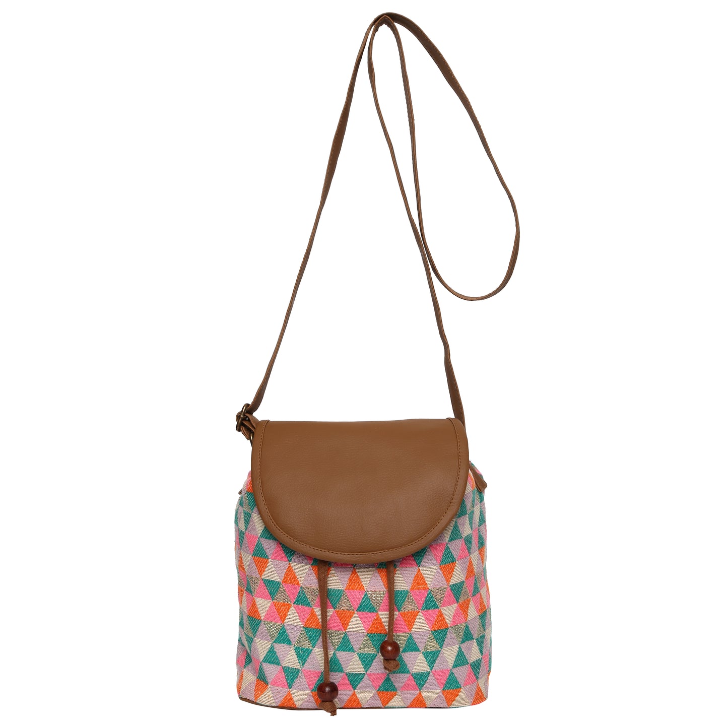 Women's Crossbody Multicolored Diamond Print