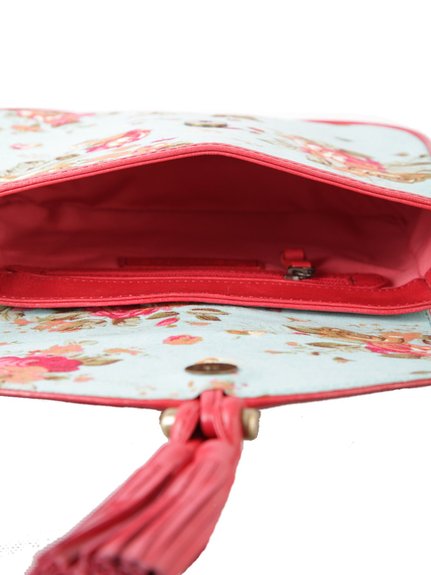 Ivory Tag Lacy Turq Crossbody Bag ÛÒ Inside