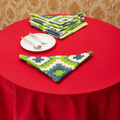 In-Sattva Home 100% Cotton Bohemian Print and Pattern Soft Feel Table Napkin Set; Ideal for Family, Get-Together, Parties, Holidays