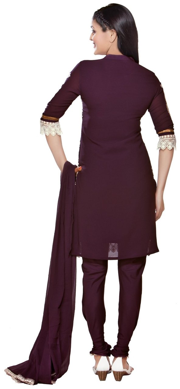 Trishaa Women's Salwaar Kameez Set- Embroidered  ÛÒ Back