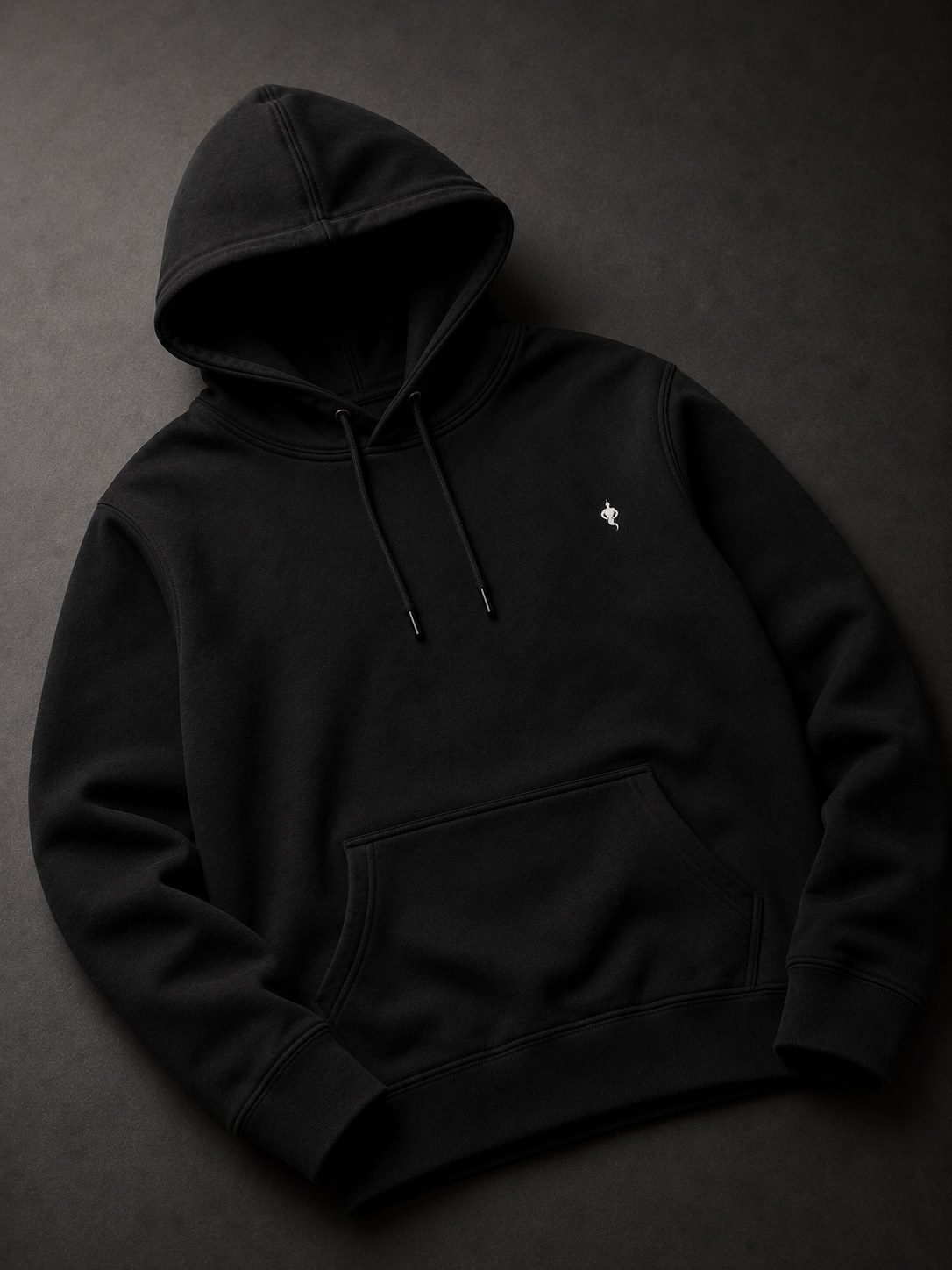 Macho Genie Men’s Black Pullover Hoodie