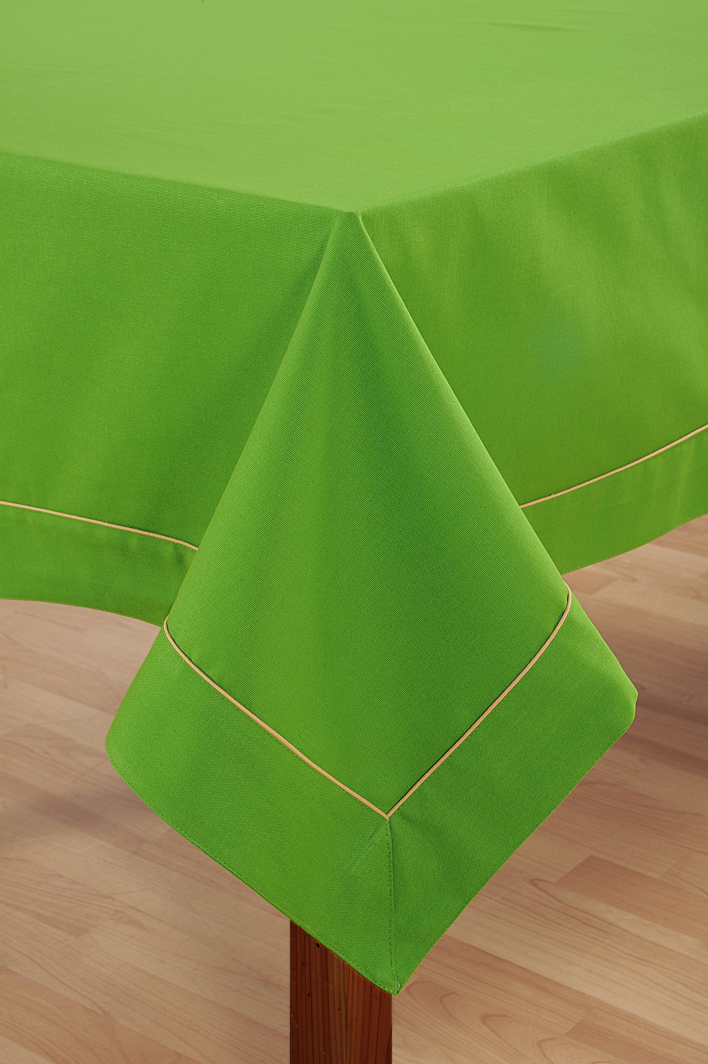 In-Sattva Home 100% Cotton Solid Color Soft Feel Washable Rectangular Table Cover Cloth Green