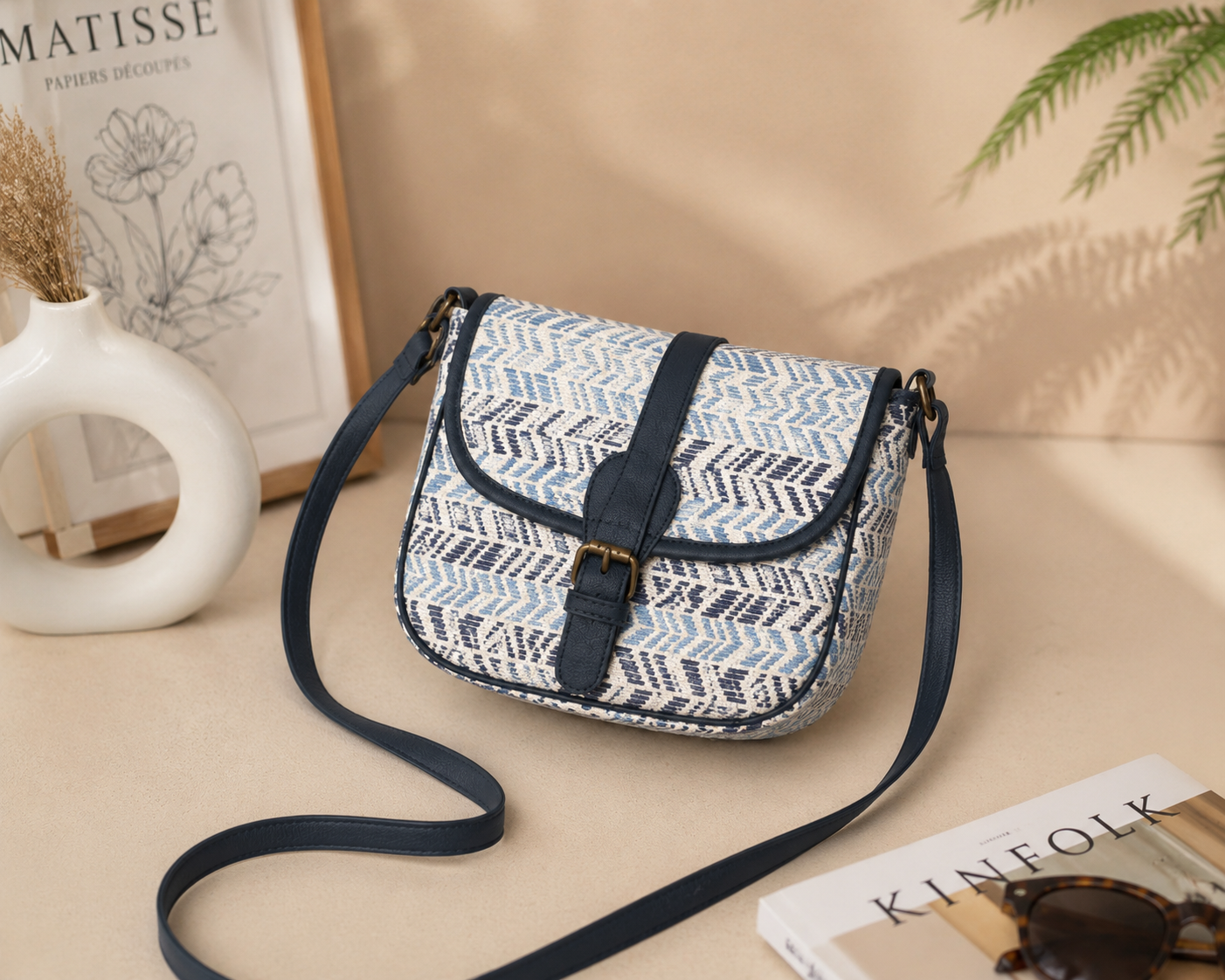 Macho Genie BohoWeave Crossbody Sling Bag
