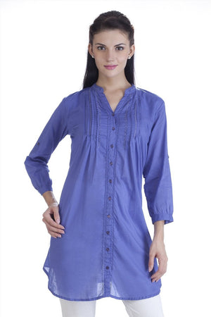 MB Womens Ethnic Pintuck Kurta Tunic ÛÒ Violet