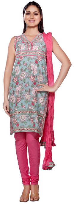 Trishaa Women's Salwaar Kameez Set- All over Floral Print ÛÒ Front
