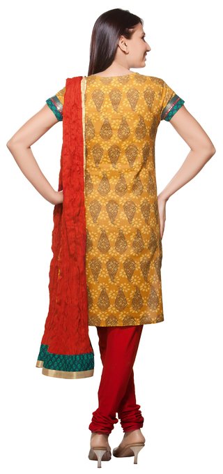 Trishaa Women's Salwaar Kameez Set- Sequinsed Yoke & Sleeve ÛÒ Back