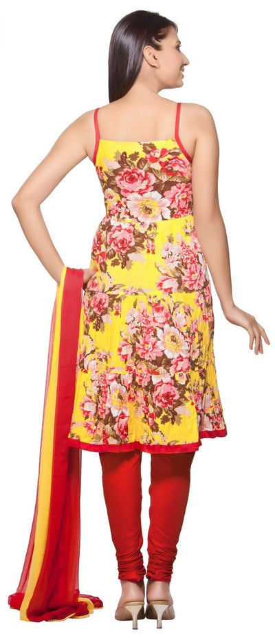 Trishaa Women's Salwaar Kameez Set-  Bright Floral ÛÒ Back