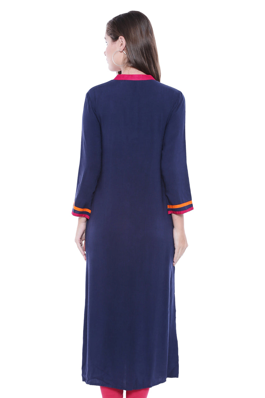 Women's  Indian Button Down Kurta Tunic Shirt | In-Sattva