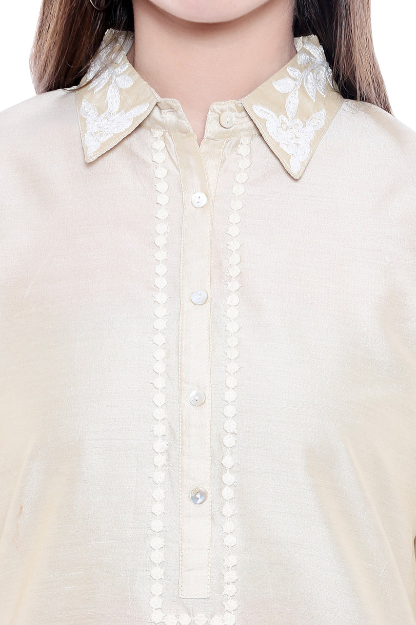  Women's Classic Kurta Tunic Shirt  - Garment details | In-Sattva