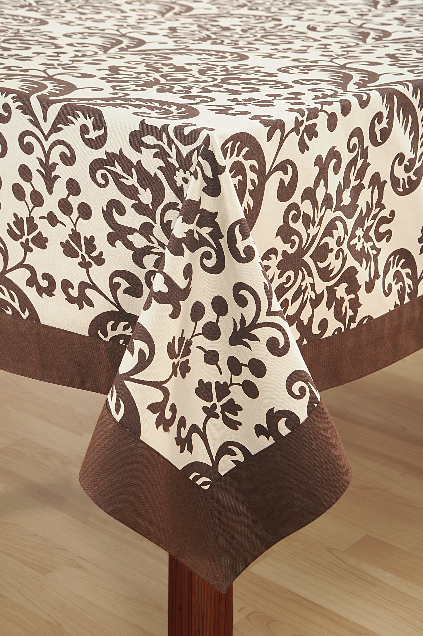 In-Sattva Home 100% Cotton Signature Boho Indian Print Washable Rectangular Table Cover Cloth