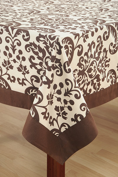 In-Sattva Home 100% Cotton Signature Boho Indian Print Washable Rectangular Table Cover Cloth