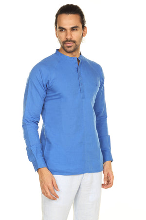 A.N.D. by Anita Dongre Pullover Tunic with Mandarin Collar and Buttoned Pocket ÌÎå«ÌÎ_ÌÎÌ_ÌÎåÌÎÌ_ÌÎå´ Blue Front