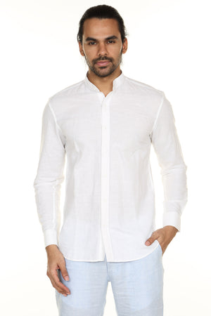 A.N.D. by Anita Dongre Button Down Shirt with Mandarin Collar Ì´Ì_ÌÎÌÌÎÌ¥ White Front