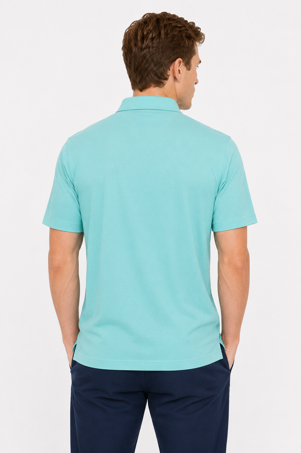 AVA Athletica Men's Classic Polo Quick-Dry Golf, Tennis, T-Shirt with Pocket Green