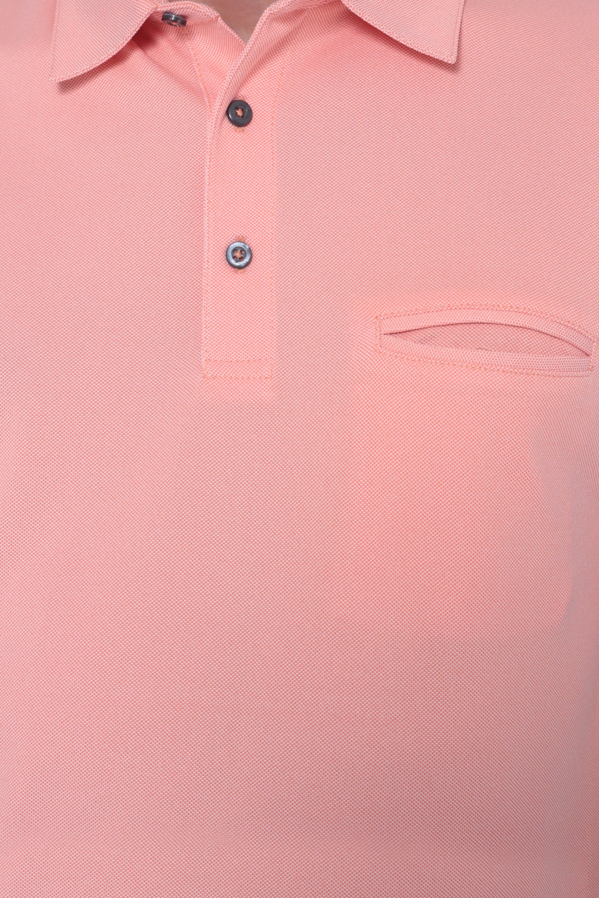AVA Athletica Men's Classic Polo Quick-Dry Golf, Tennis, T-Shirt with Pocket Peach