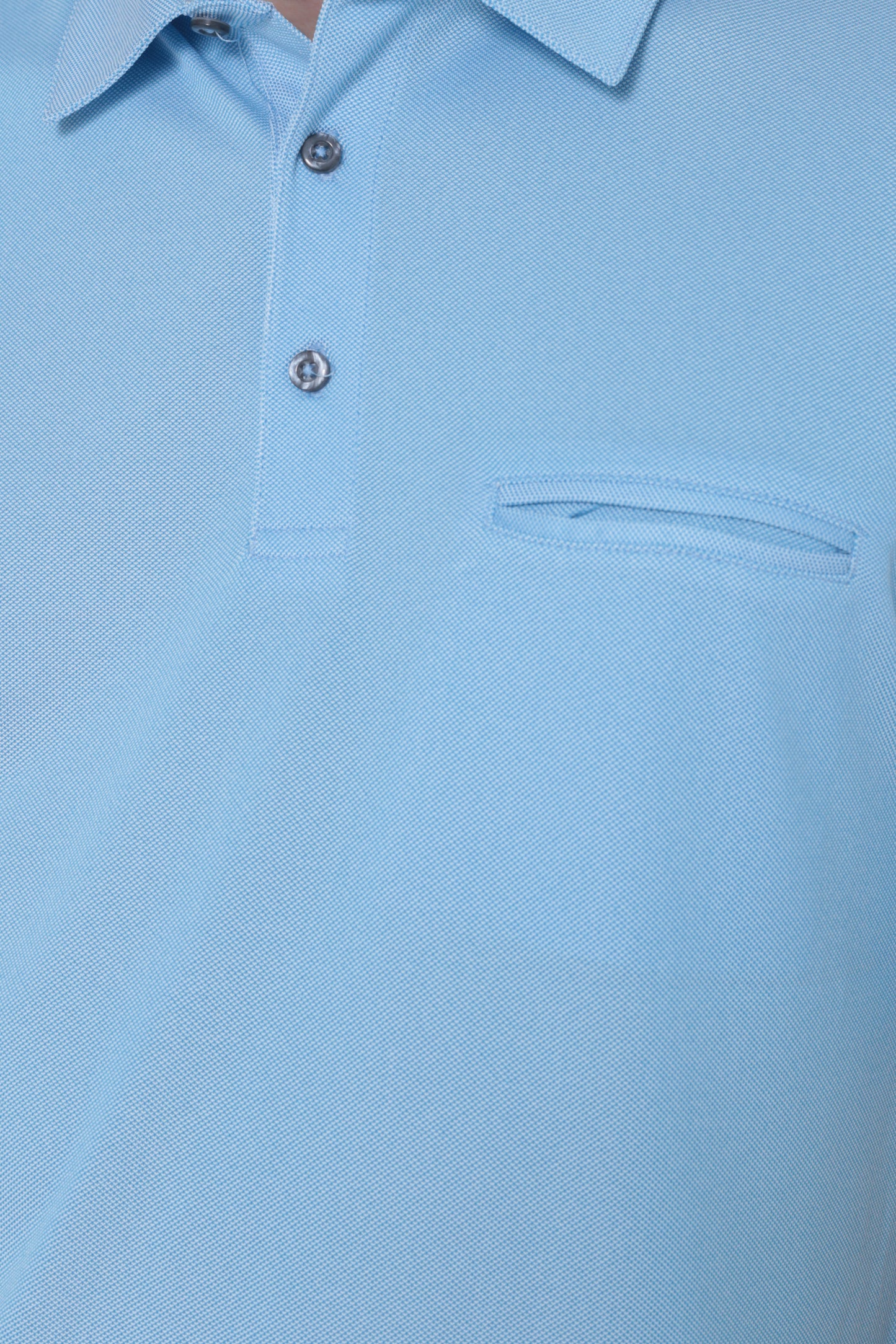 AVA Athletica Men's Classic Polo Quick-Dry Golf, Tennis, T-Shirt with Pocket Light Blue