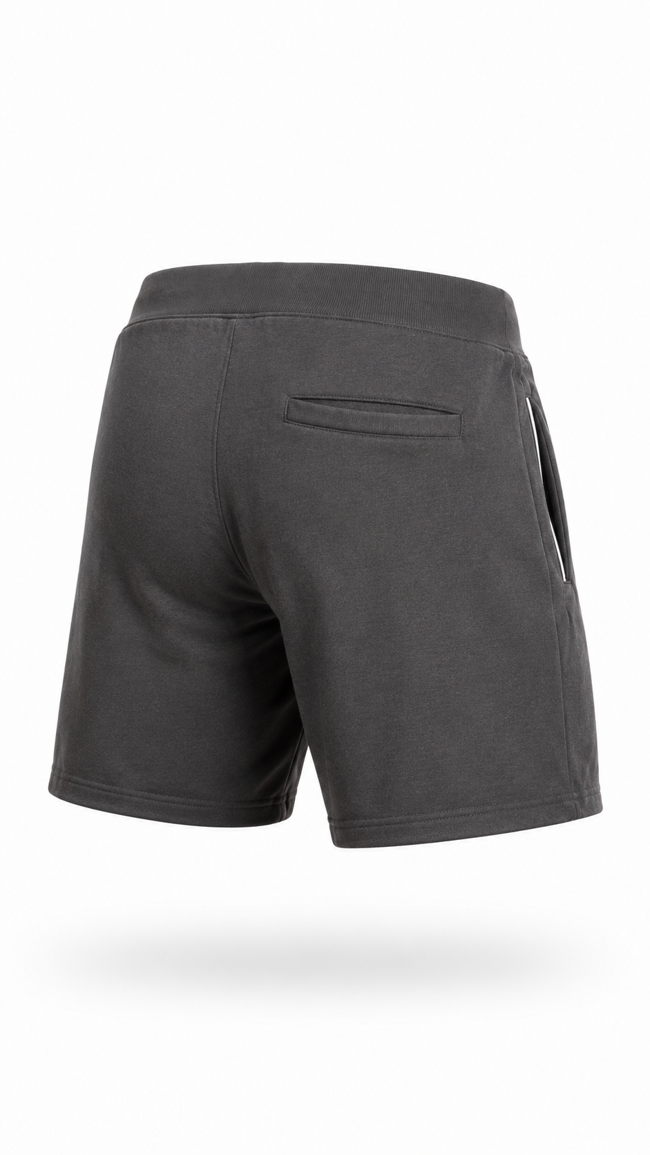 Macho Genie Men’s Jogging Shorts with Zip Pockets (Gray)