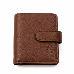Macho Genie Urban Wrap RFID Leather Card Wallet – Tan Brown