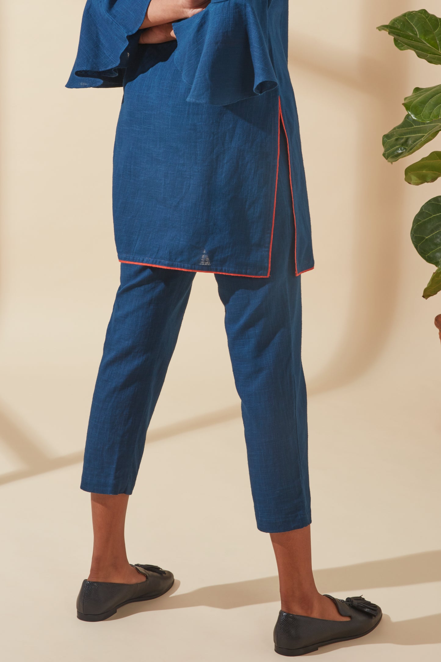 Women's Bohemian Classic 100% Cotton Straight-Fit Indigo Pants
