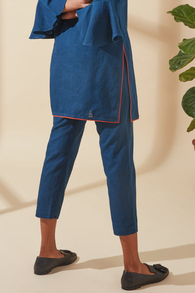 Women's Bohemian Classic 100% Cotton Straight-Fit Indigo Pants
