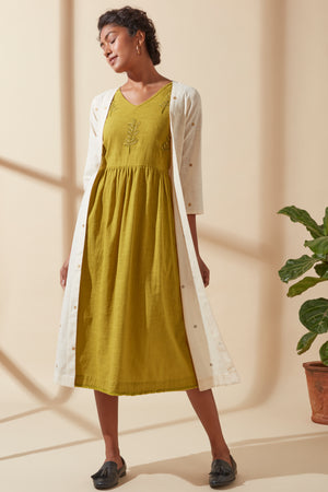 Women's Bohemian Classic 100% Cotton Cream and Gold Polka Dot Jacket