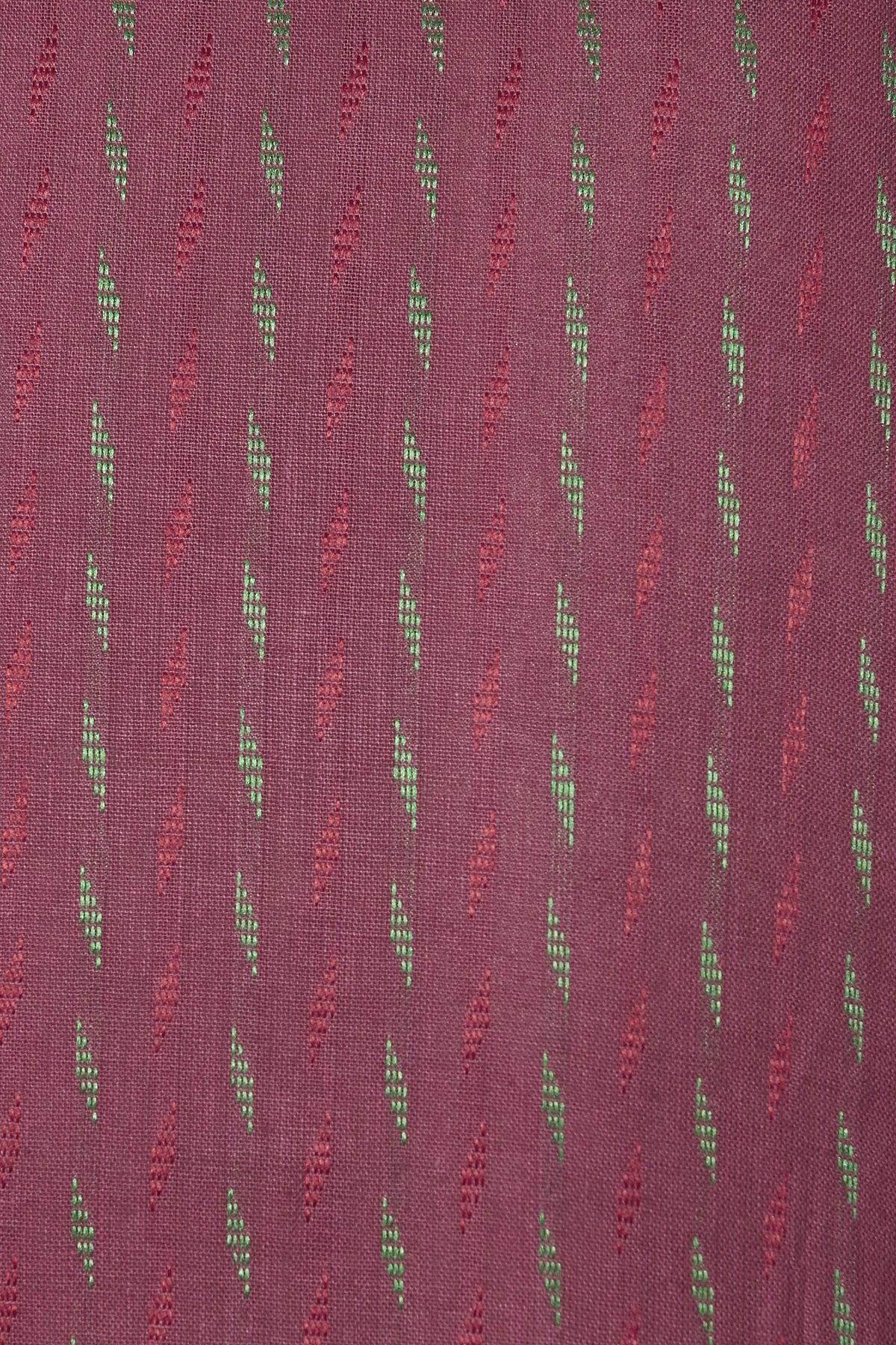 Ethnix Men's Magenta Micro Dobby 2-Piece Kurta Pajama Set, close-up of the micro dobby pattern