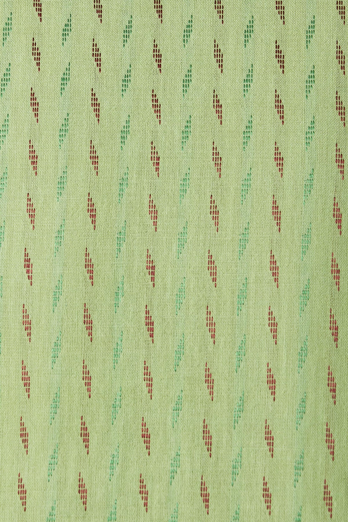 Ethnix Men's Mint Green Micro Dobby 2-Piece Kurta Pajama Set, close-up of the fabric pattern