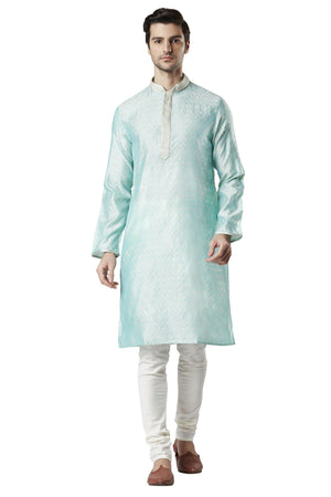 Ethnix Men's Wedding Special Festive Cheerful 2-Piece Ensemble, front full-length view