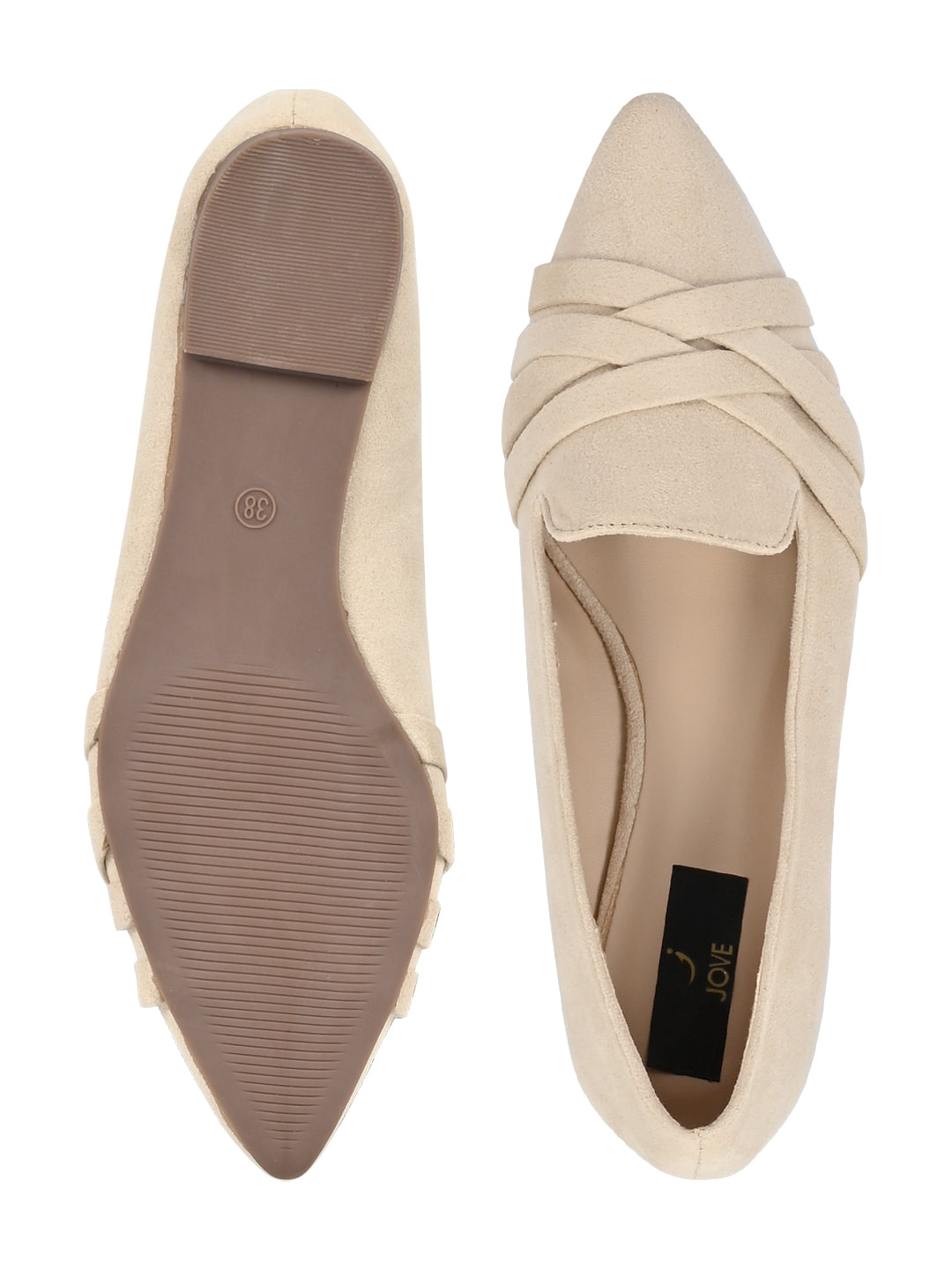 Jove Women's Beige Loafer
