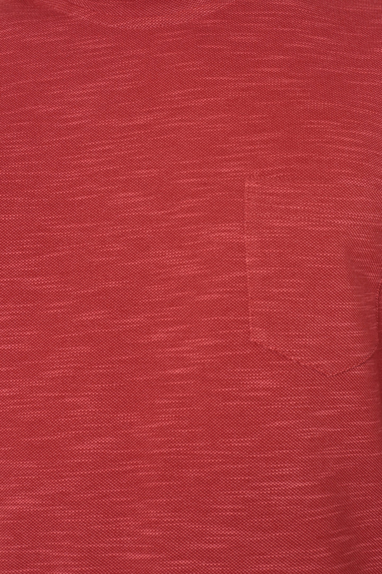 AVA Athletica Men's Round Neck Performance Wear Space Dyed Soft Tee with Pocket Brick Red
