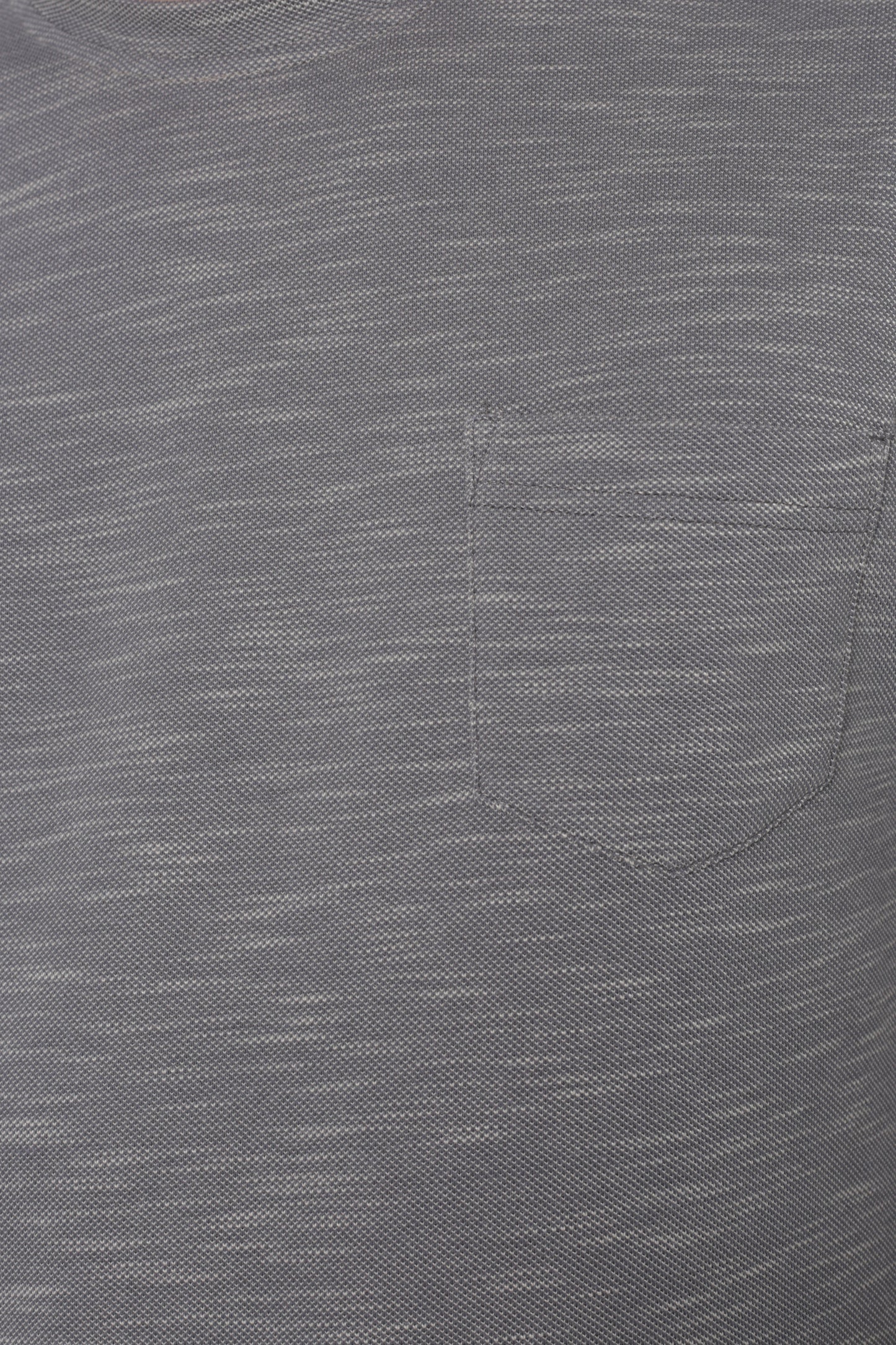 AVA Athletica Men's Round Neck Performance Wear Space Dyed Soft Tee with Pocket Grey